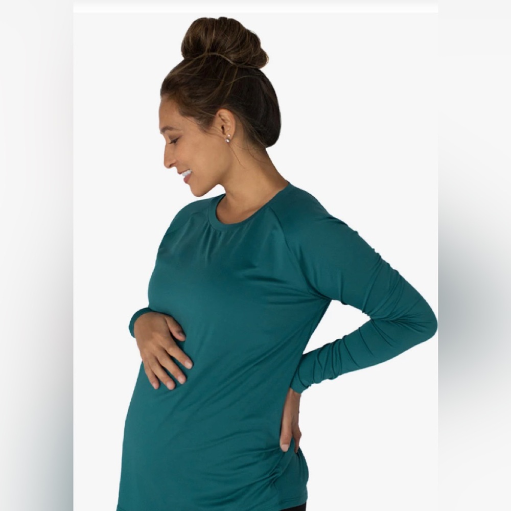 NWT | Kindred Bravely | Triangle Cut Out Nursing & Maternity Long Sleeve Shirts - Picture 3 of 7